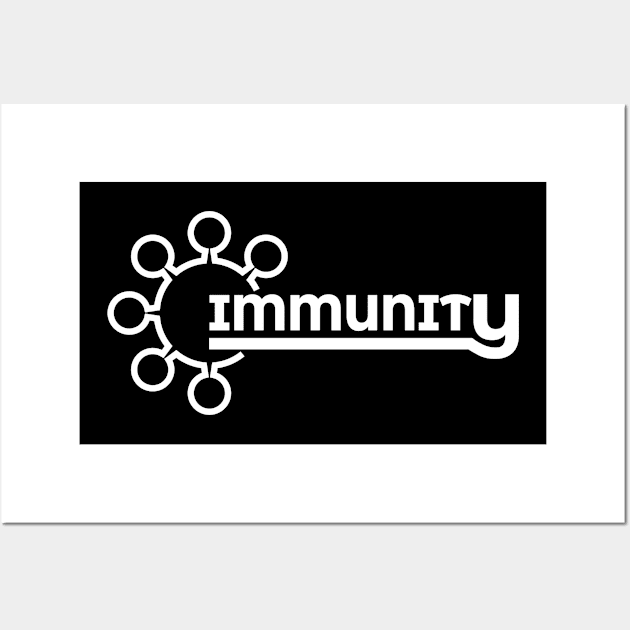 Immunity Immunity Virus Certification Wall Art by QQdesigns